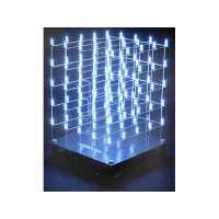 3D White LED Cube (5x5x5) Electronic Kit