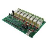 8-Channel USB Relay Card Electronic Kit