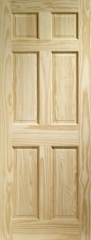 Colonial Clear Pine 6 panel Fire Door