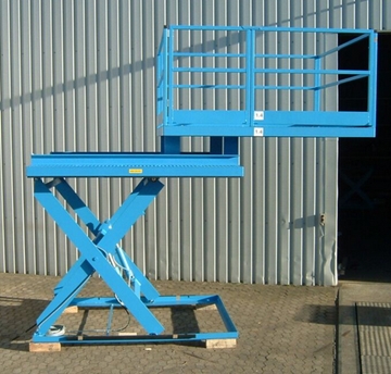 Adjustable height and extendible deck scissor lift 