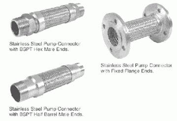 Stainless Steel Flexible Connectors For Pumps & Equipment