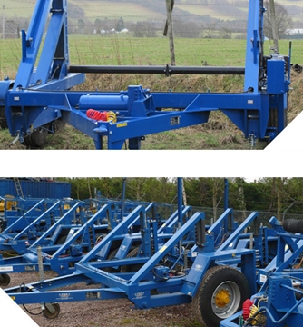 Trailer to suit drum widths up to 1,7300mm