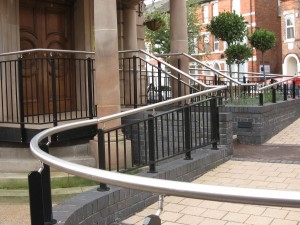 Stainless Steel Floor Mounted Handrails