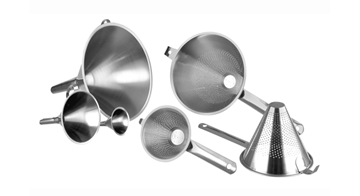 Stainless Steel Funnels and Strainers 