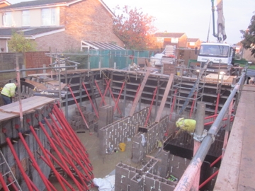 Concrete Wall Pouring Formwork Hire