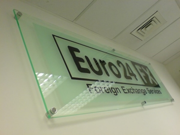 Internal Large Frosted Glass & Acrylic Logo Signs Suppliers/Installation - South Harrow, Middlesex