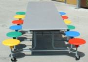 Mobile Folding Table Seating Unit