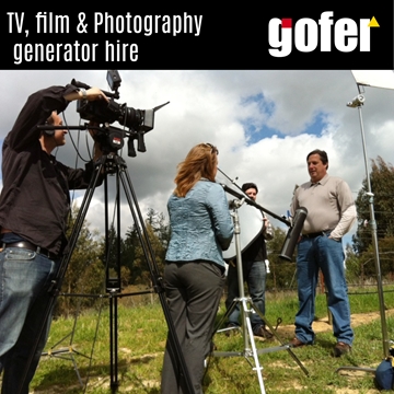 TV, Film and Photography Generator Hire