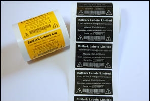 Coloured Polyester ATEX Labels