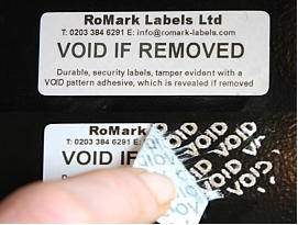 Durable Tamper Evident Labels