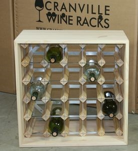 Wine Rack Cube - 25 Spaces