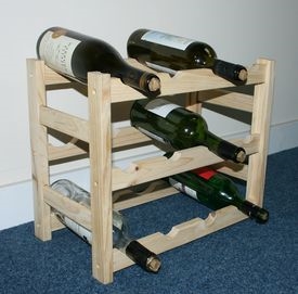 Solid Pine Wine Rack Kits