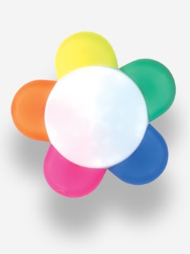Flower Shaped Flat Highlighter Pens