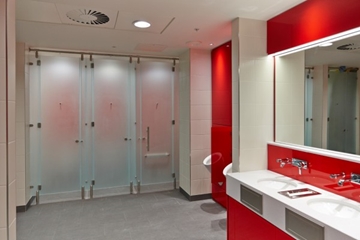 Mirage Modern Glass Washroom Cubicles