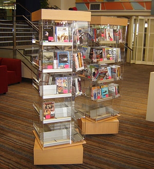 Audio Visual Retail and Library Spinner Display