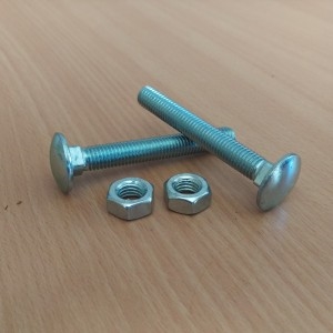 Cup Square Hex Bolt & Nut ZP