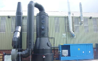 Traditional Packed Column Fume Scrubbers