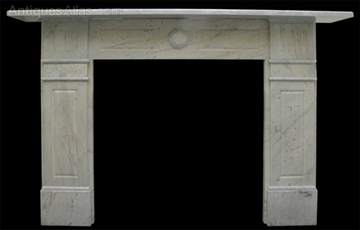 Reclaimed Victorian Carara Marble Fireplace