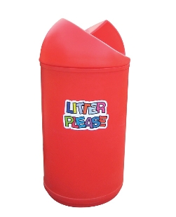 Twisted Top Litter Bin – Litter Please Logo