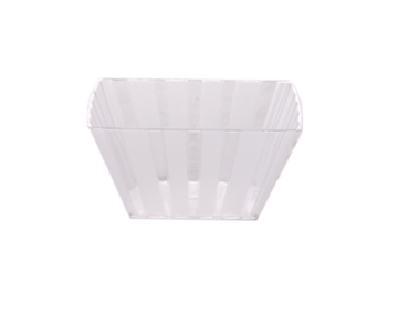 10 x 3.5"Clear Square Plastic Dessert Bowls