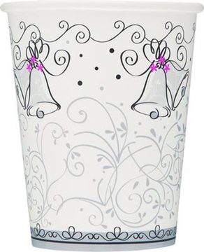 8 Wedding Style Paper Cups