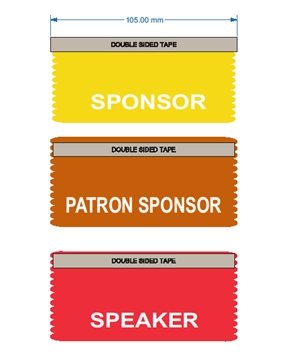 Patron Sponsor Ribbons for Conferences