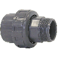 METRIC - PVC P/T MALE THREAD UNION