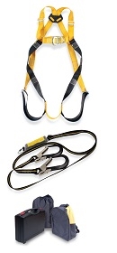 Ridgegear Twin Leg Lanyard Fall Protection Kit 