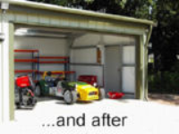 Steel framed maintenance buildings in Clwyd