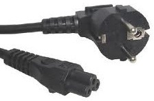 Clover 3 Pin Power Cable Euro 2 Pin Plug