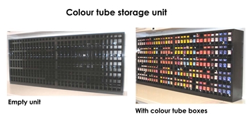 SLEEK Colour Tube Storage Unit 