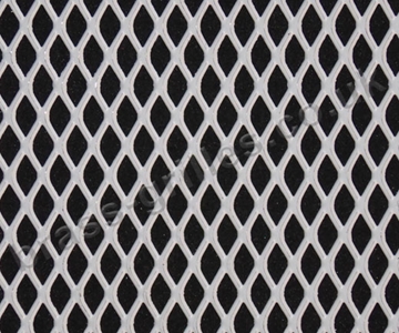 Expanded Steel Grille Mesh - White Powder Coated