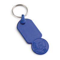 Printed ABS Trolley Coin Keyring