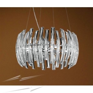 Drifter Pendant Lamp with Crystal Batons