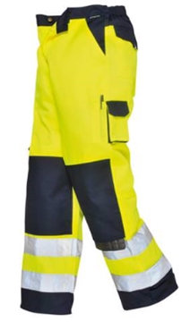 Contrast Poly/Cotton Hi Vis Trousers From Essencial Safety Wear