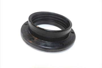 Round Black Polypropylene Flanged Connectors
