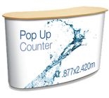 Pop Up Counter With Trolley & Graphic 