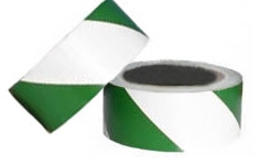 Hazard Tape 50mm x 33M Green and White