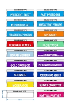 Gold Sponsor Ribbons for Conferences