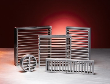 Fire and smoke resistant damper/intumescent air transfer grilles