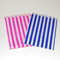 Candy Striped Paper Bags