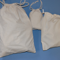 Natural Cotton Drawstring Bags