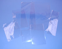 Bio-degreadable Clear Greetings Cards Bags