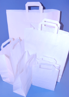 Paper Carrier Bags - White