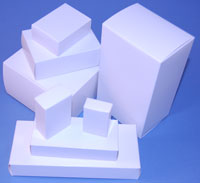 Flat Folding Boxes - White