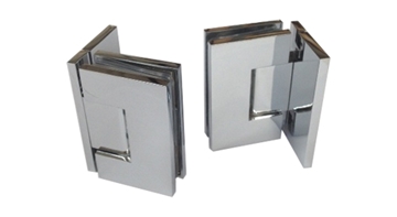 Glass To Wall 90 Degree Hinge (Biased Fixing Plate)