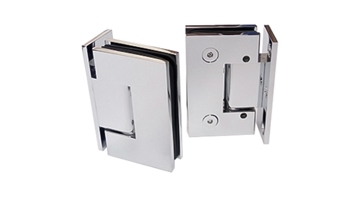 Glass To Wall 90 Degree Hinge (Central Fixing Plate)