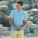 Fruit of the Loom Double Stripe Tipped Poloshirt