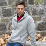 Front Row Heavyweight Zip Through Hooded Sweatshirt