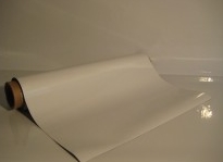 620mm x 0.5mm White Gloss Vinyl Faced Magnetic Sheet 30M Roll